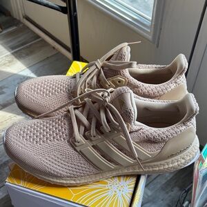 Ultra Boost Adidas Beige Athletic Sneakers
